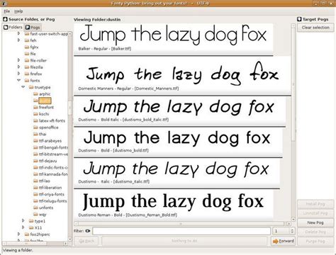 linux fonts install